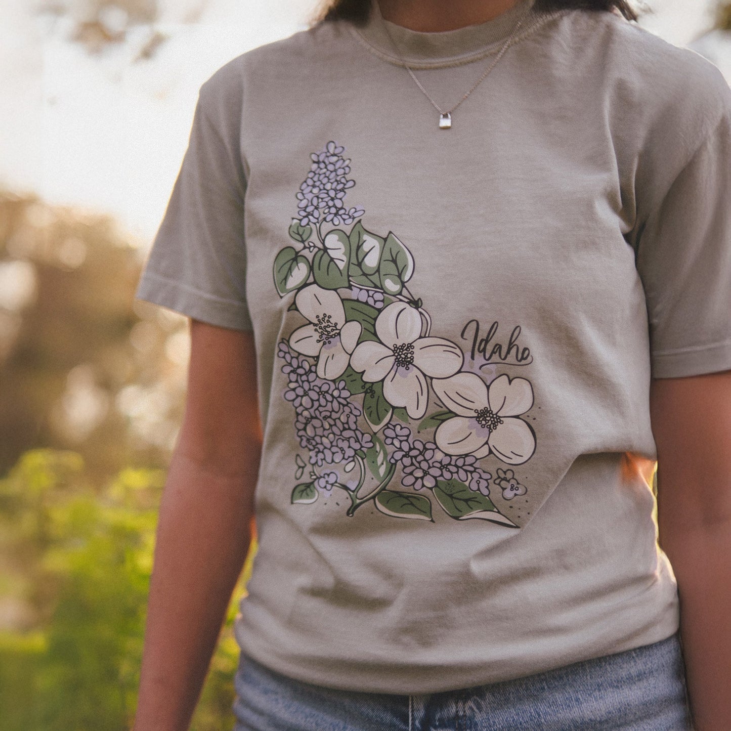Idaho State Flower Tee - Bay (100%)