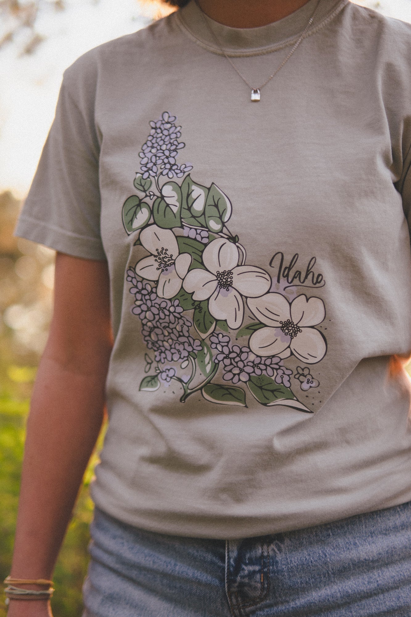 Idaho State Flower Tee - Bay (100%)