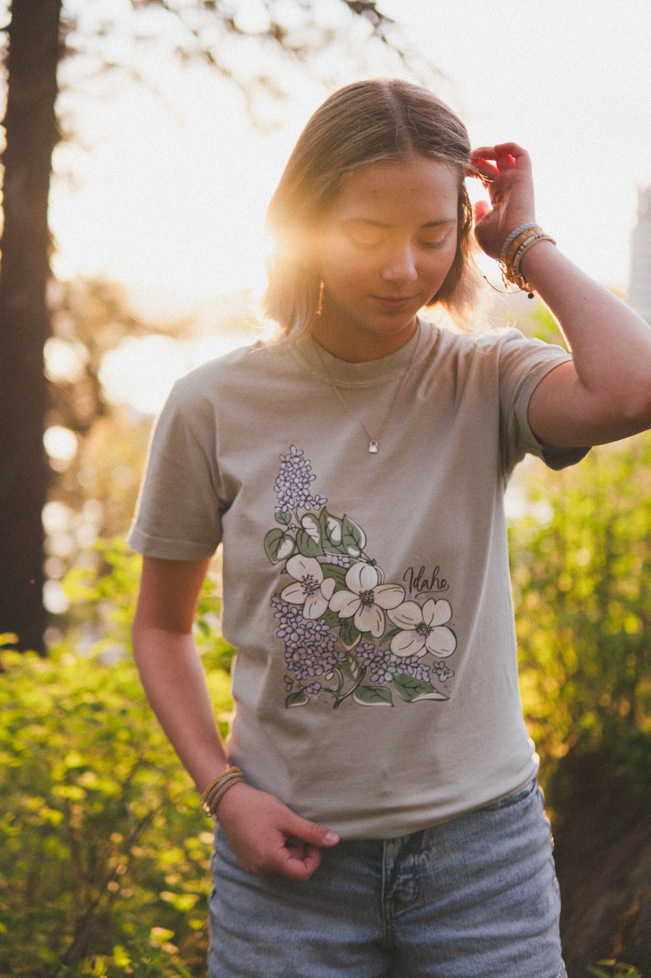 Idaho State Flower Tee - Bay (100%)