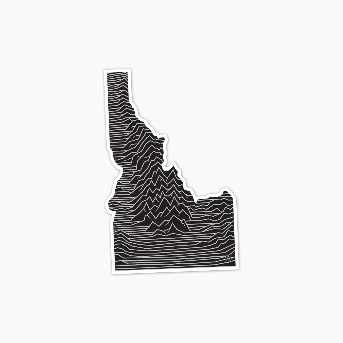 Idaho Mountain Range Sticker