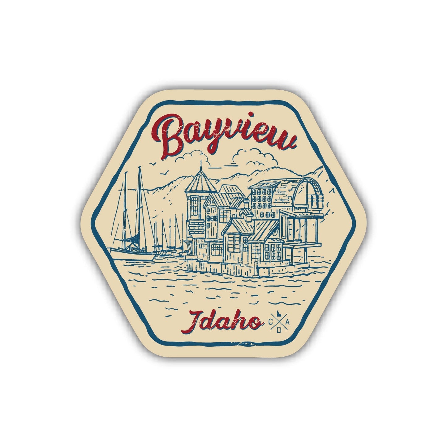 Bayview Idaho V2 Tan Sticker