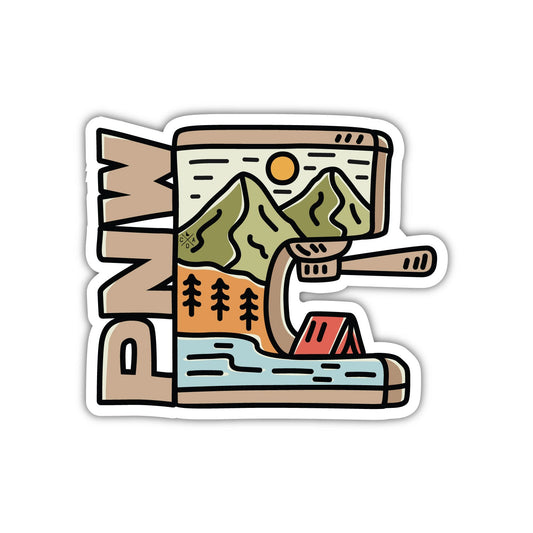 PNW Coffee Things - Espresso Machine PNW Sticker
