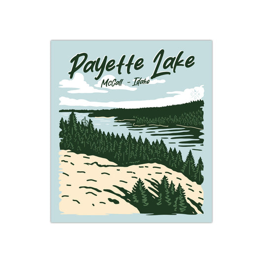 Payette Lake Mccall View Sticker