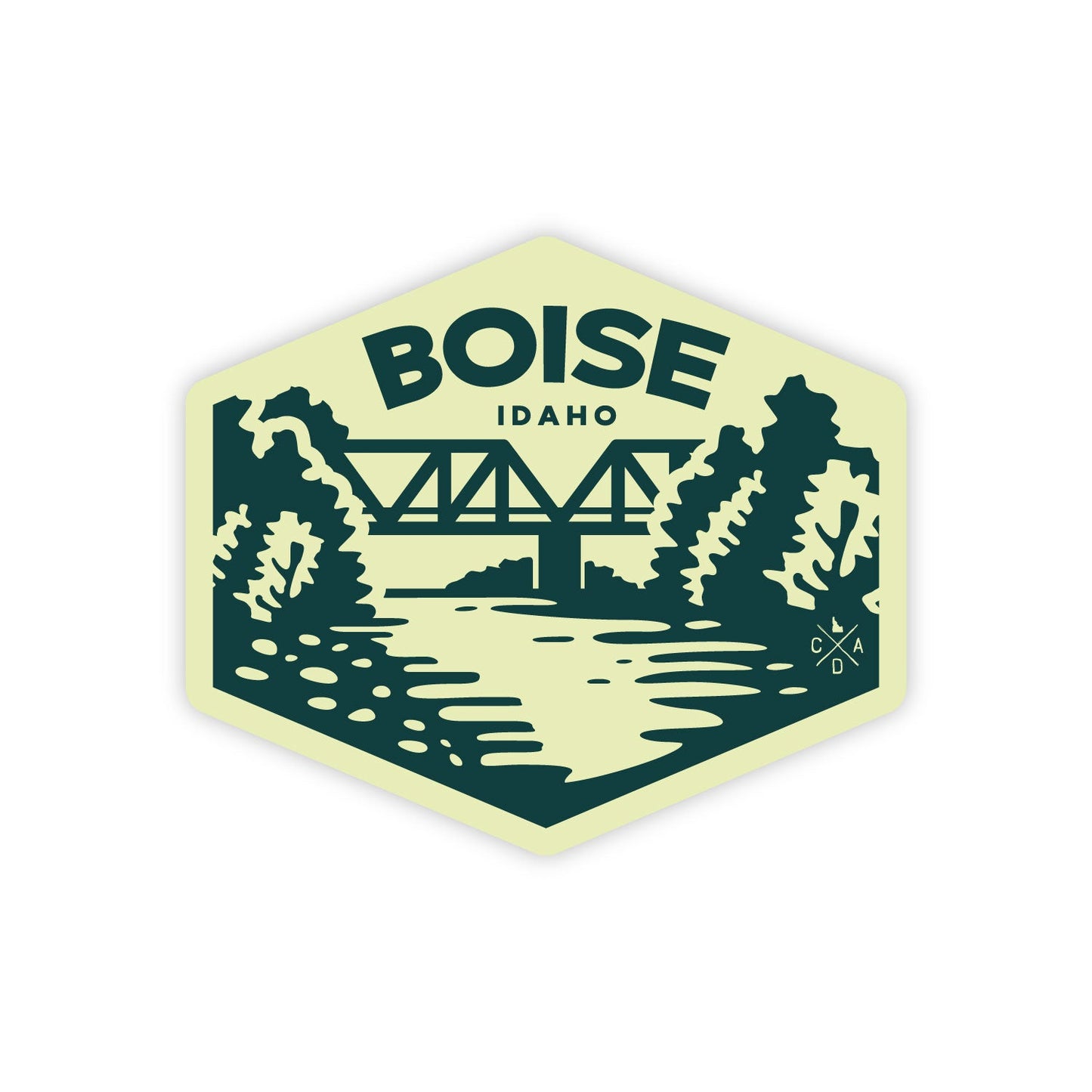 Walking Boise Idaho Sticker