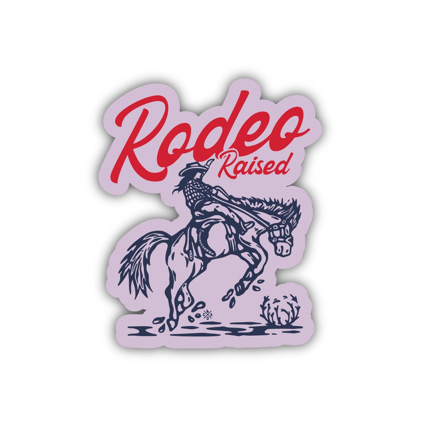 Rodeo Raised Cowgirl Sticker