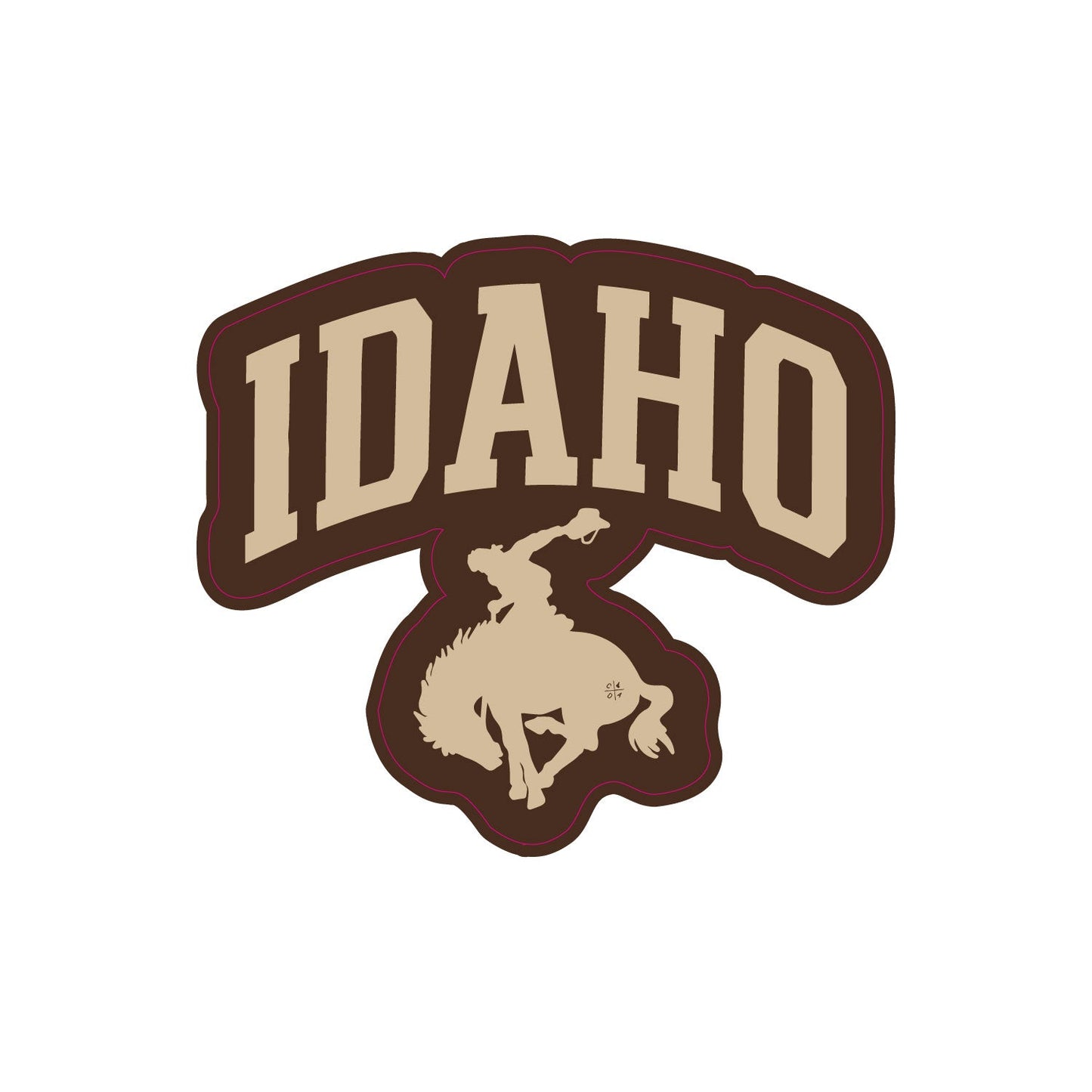 Idaho Collegiate Cowboy Sticker