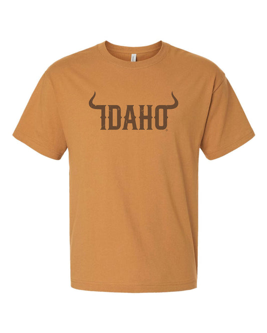Idaho Horns Tee - Toast (100% Cotton)