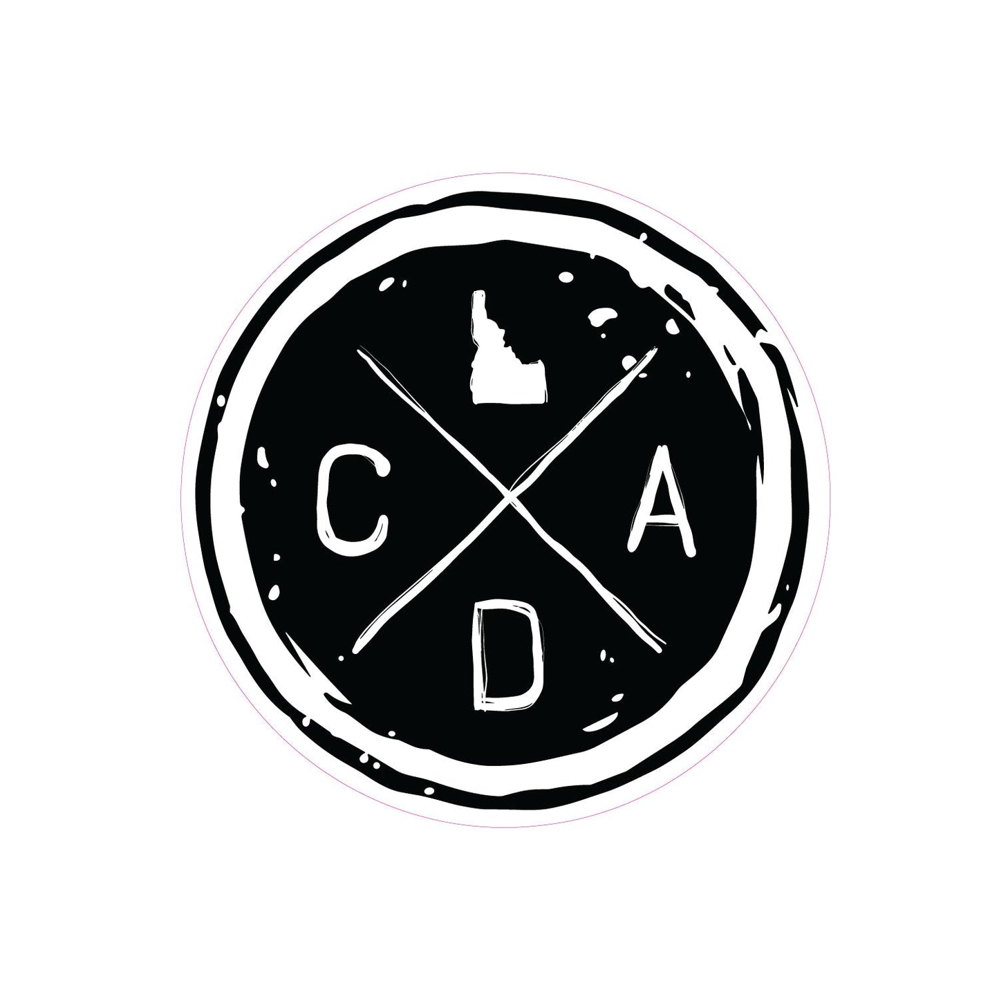 CDA Hand Drawn Circle Logo Sticker