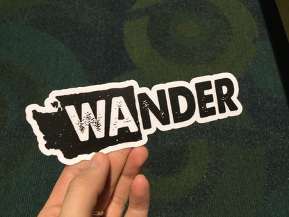 Wander Washington Sticker - White Background