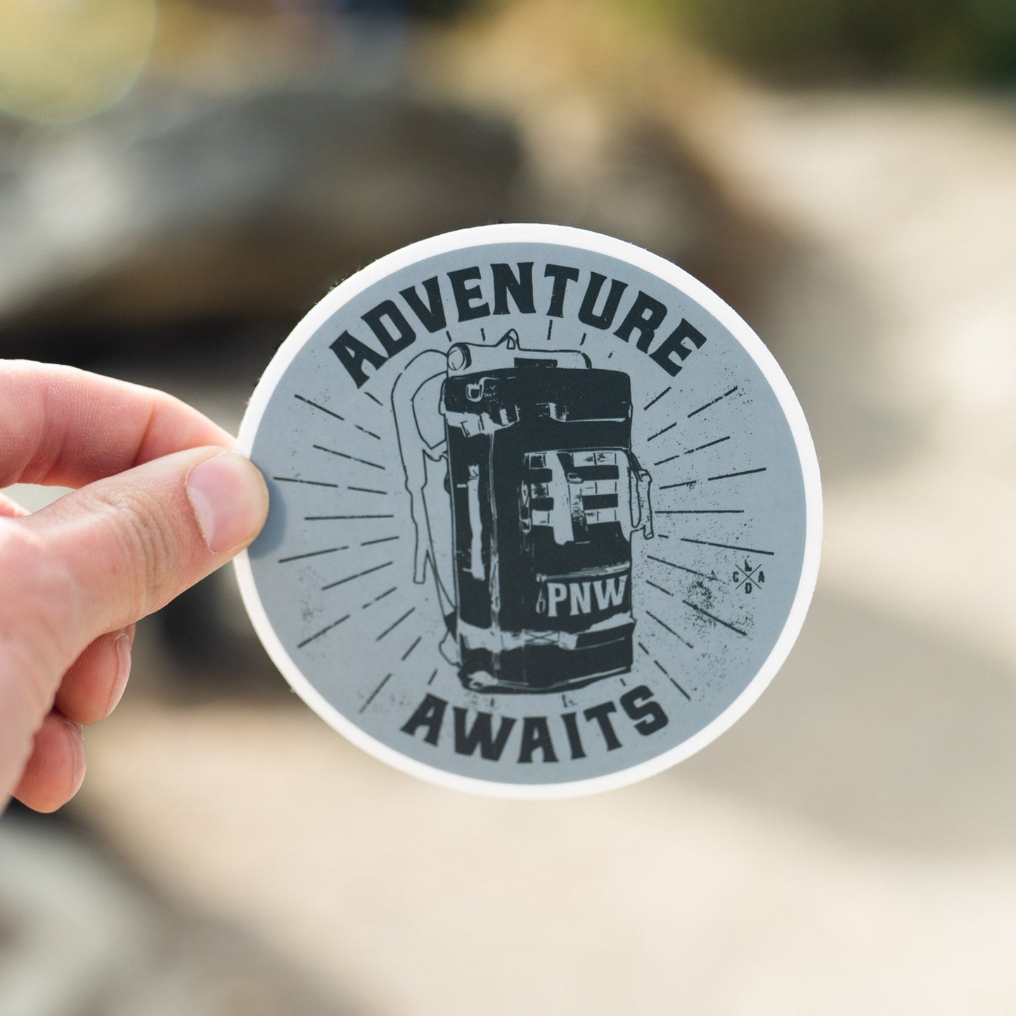 Adventure Awaits Backpack Sticker