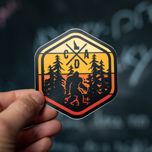 Bigfoot In The Woods Sticker