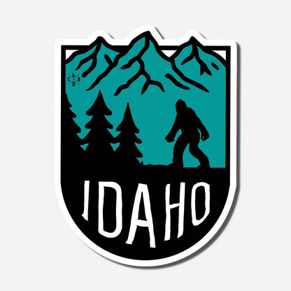 Bigfoot Idaho Mountains Sticker