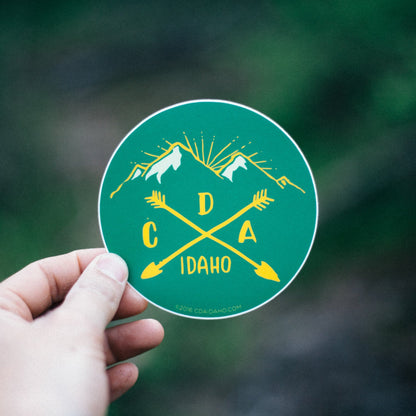 Camping Logo Sticker