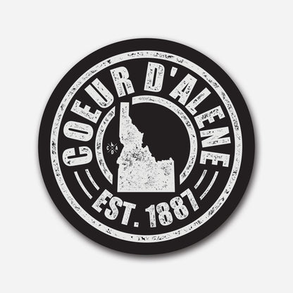 Coeur d'Alene Retro Records Sticker