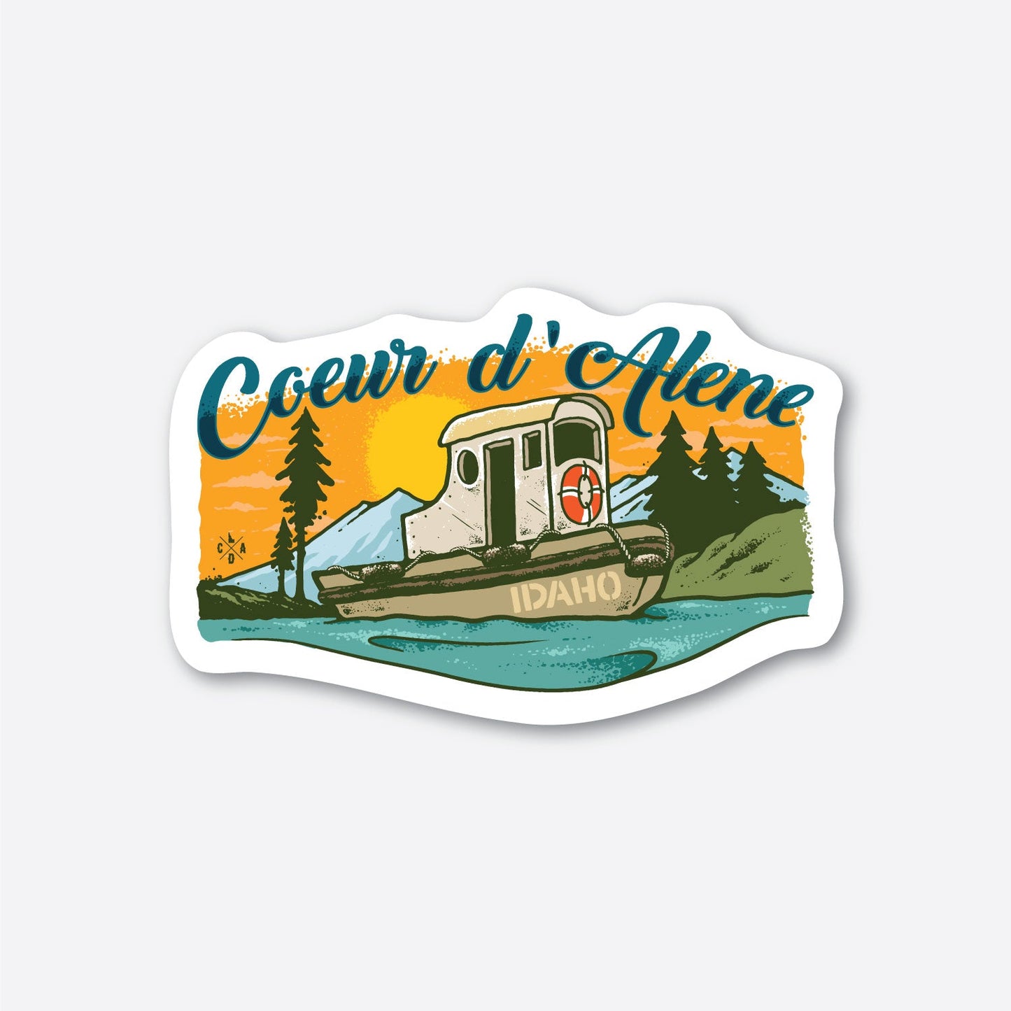 Coeur d'Alene Tugboat Sticker