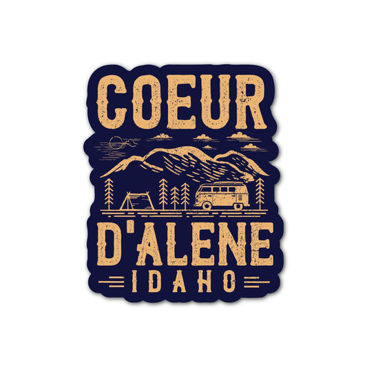 Coeur d'Alene Van Life Sticker