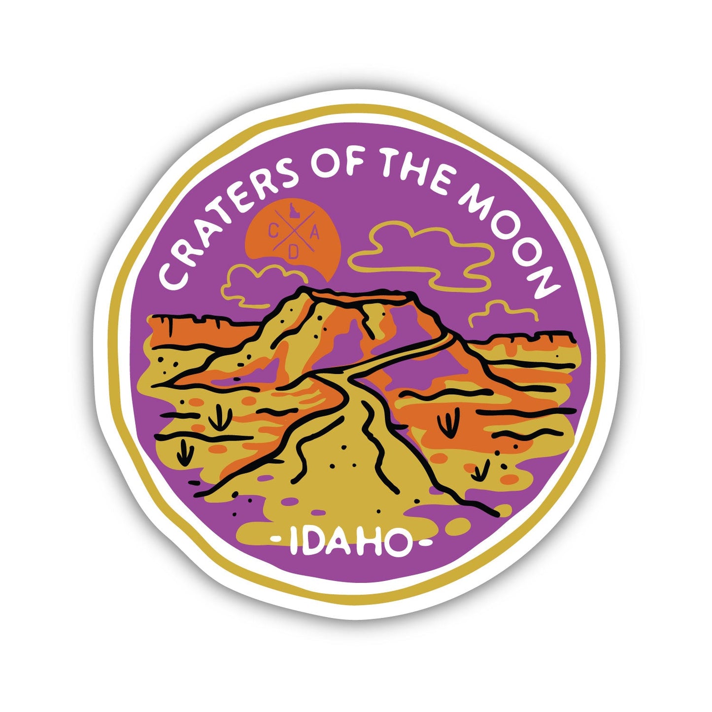 Craters Of The Moon Sticker