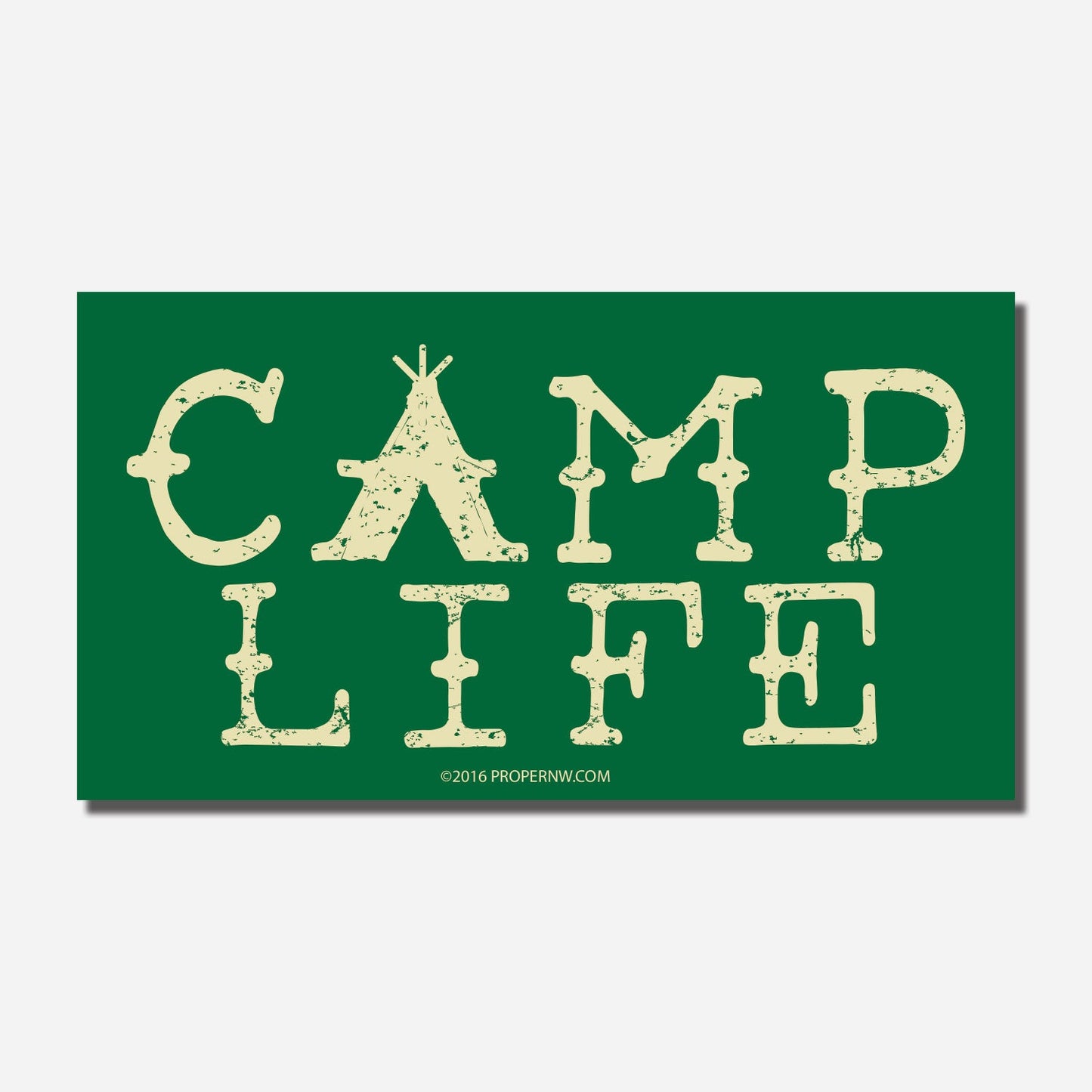 Camp Life Sticker