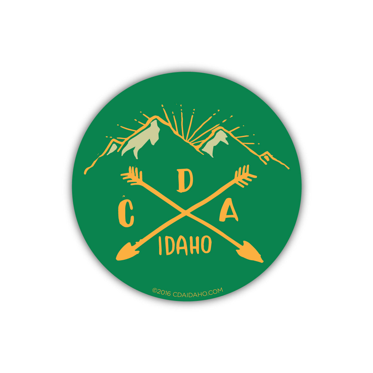 Camping Logo Sticker