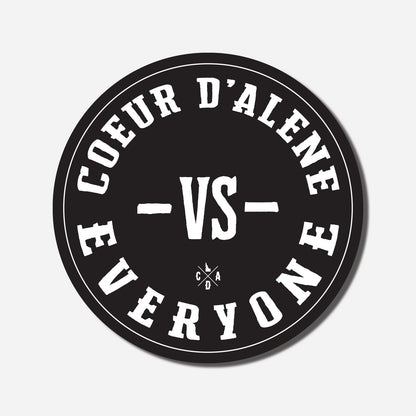 Coeur d'Alene VS Everyone Sticker