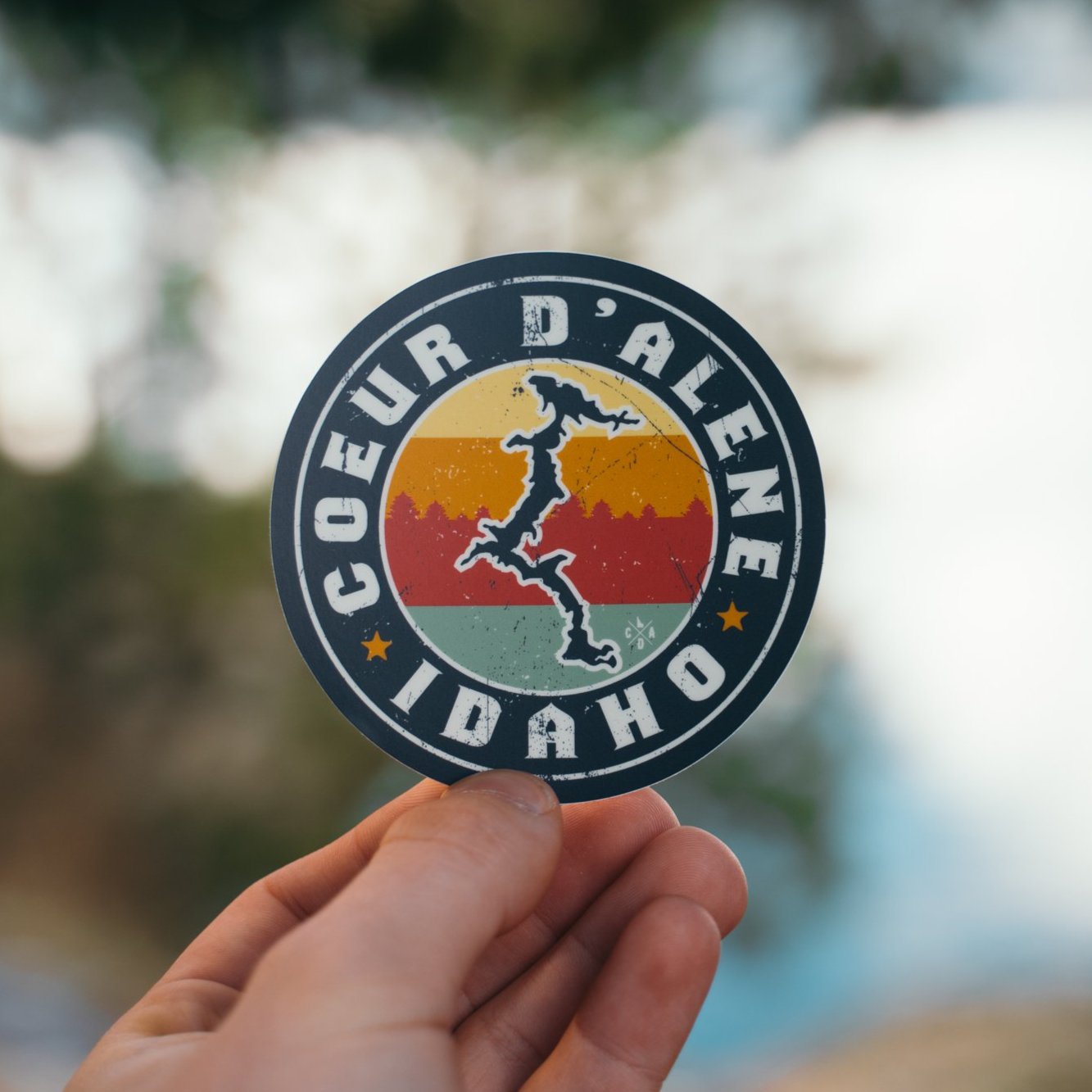 Coeur d'Alene Lake Stamp Sticker