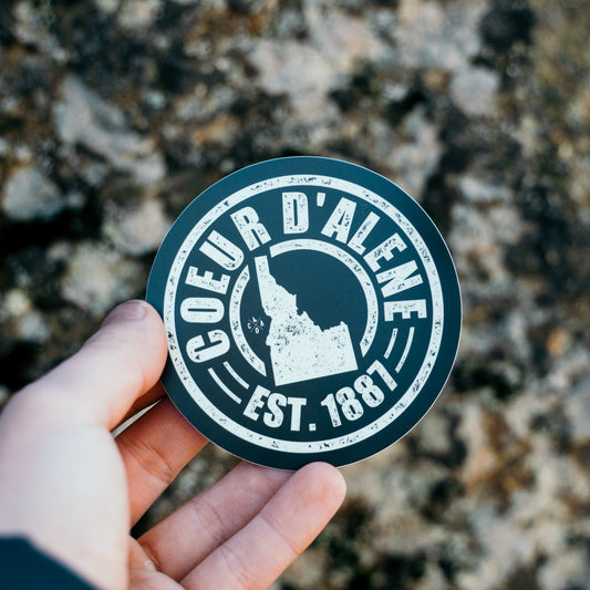 Coeur d'Alene Retro Records Sticker