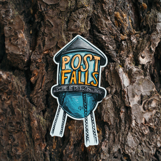 Post Falls Water Tower Sticker