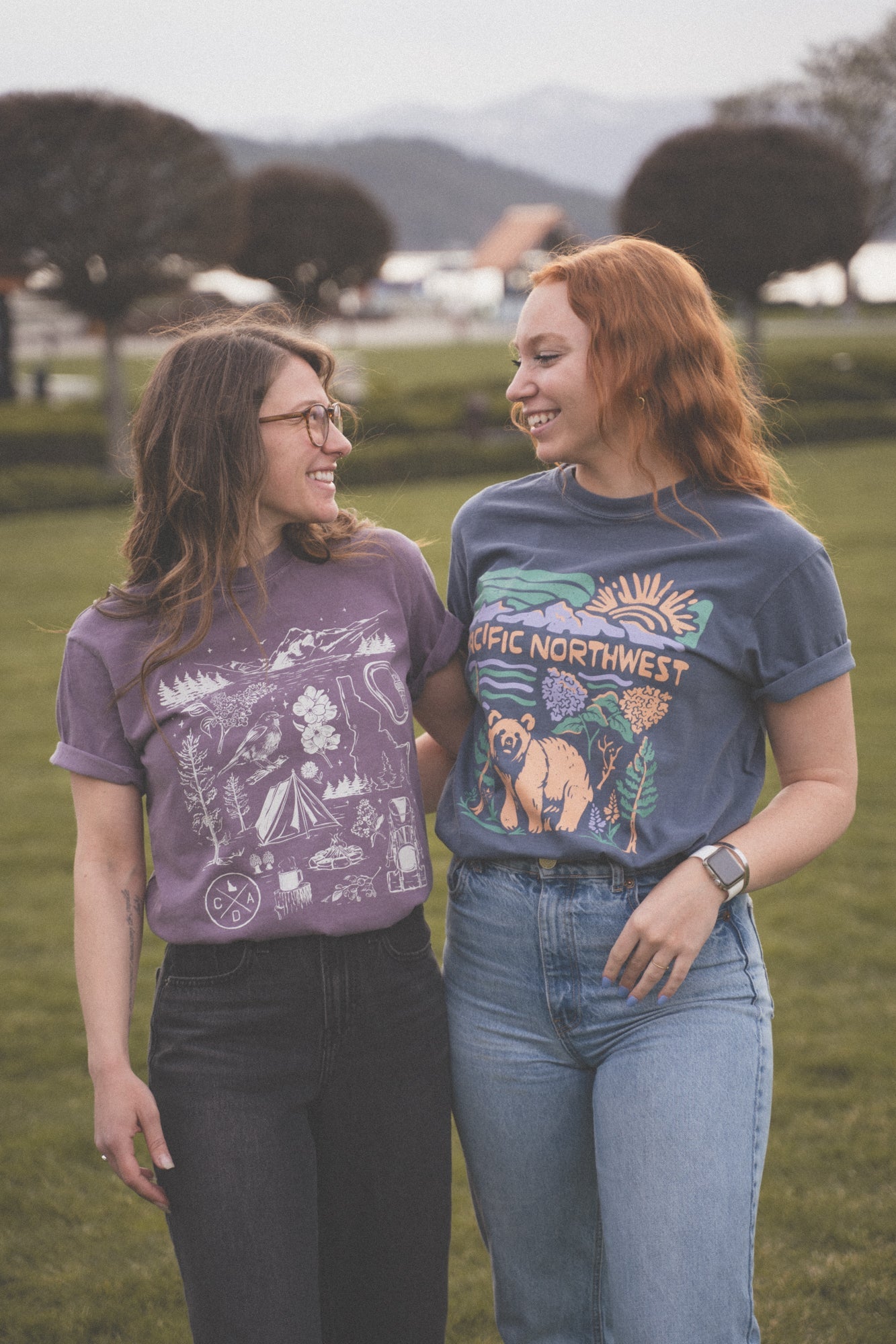 Coeur d'Alene Explorer Tee - Wine (100% Cotton)