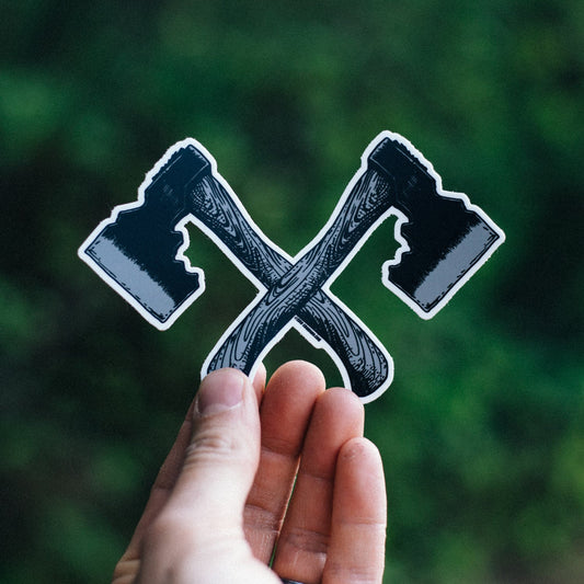 Dual Hatchet Sticker