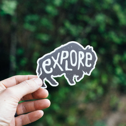 Buffalo Explore Sticker