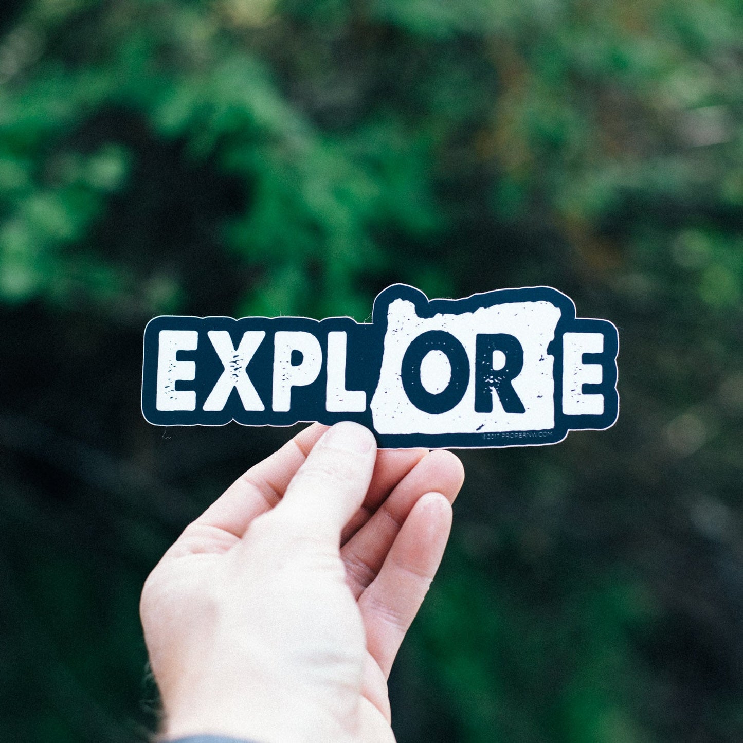 Explore Oregon Sticker - Black Background