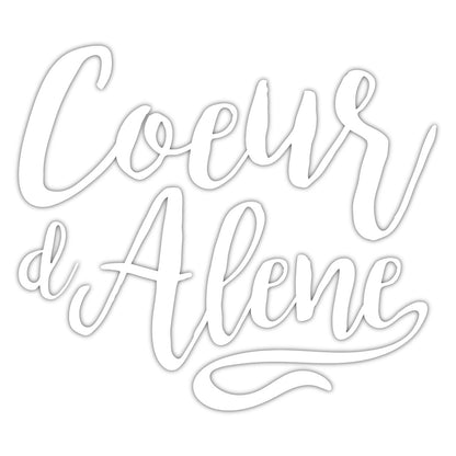 Elegant Coeur d'Alene Decal