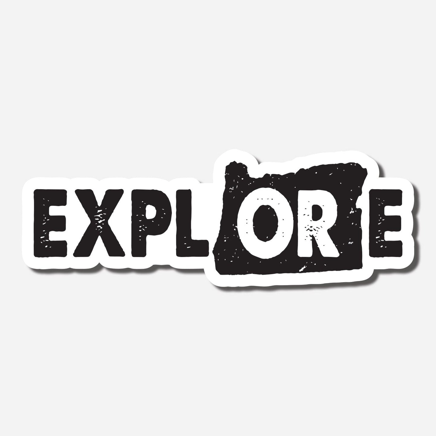 Explore Oregon Sticker - White Background