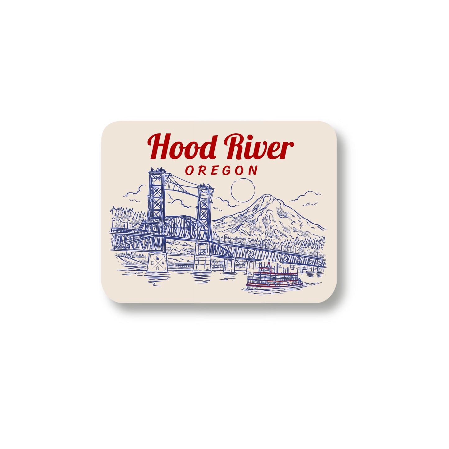 Hood River White Salmon Interstate Bridge Sticker