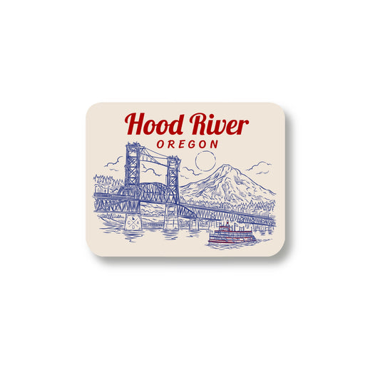 Hood River White Salmon Interstate Bridge Sticker