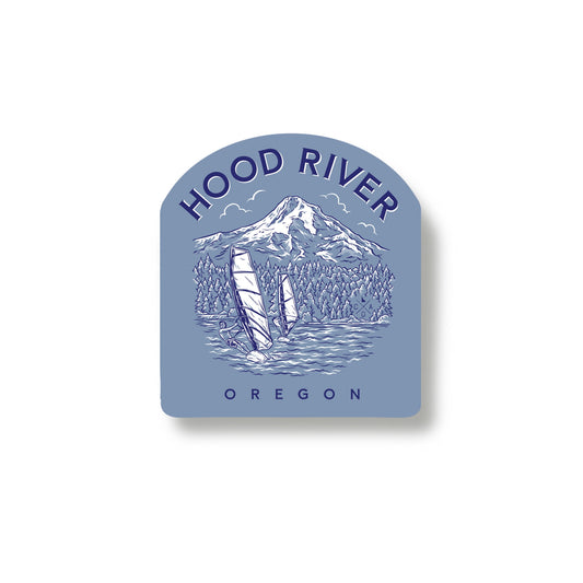 Hood River Wind Surfing Sticker