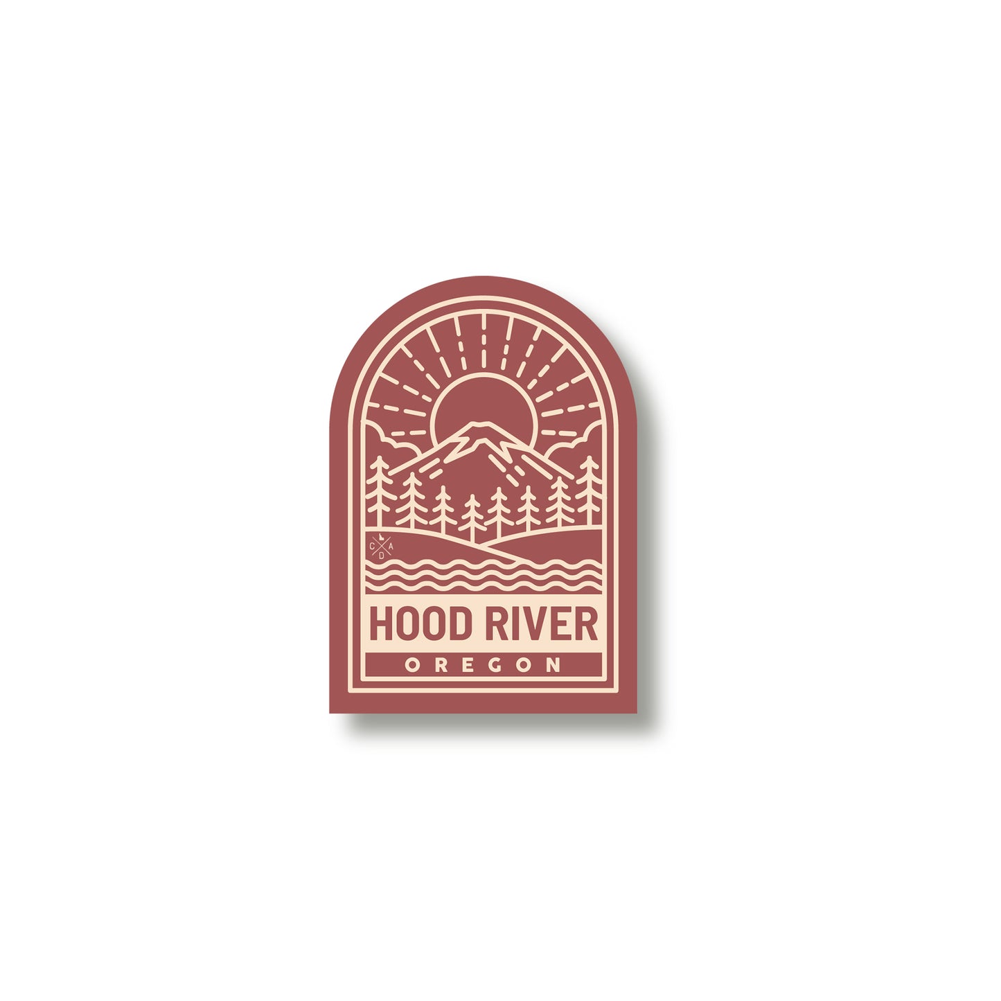 Hood River Mountain Views Sticker