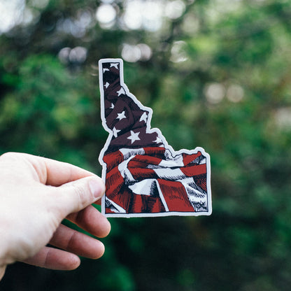 Idaho US Flag Sticker