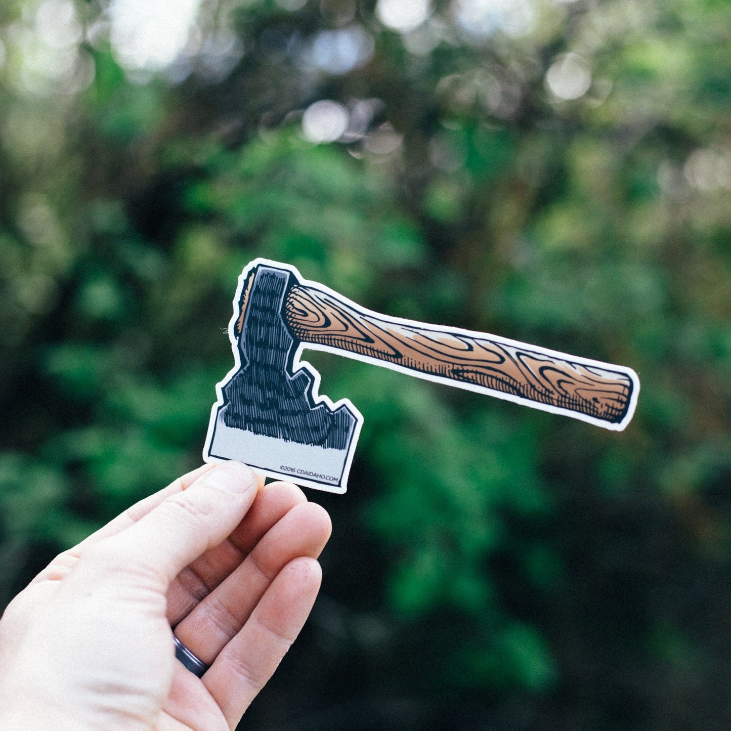 Idaho Hatchet Sticker