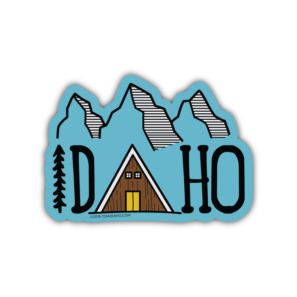 Idaho Cabin Sticker