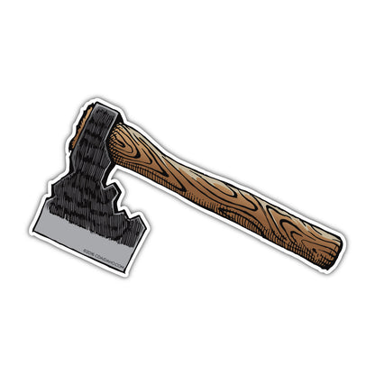 Idaho Hatchet Sticker