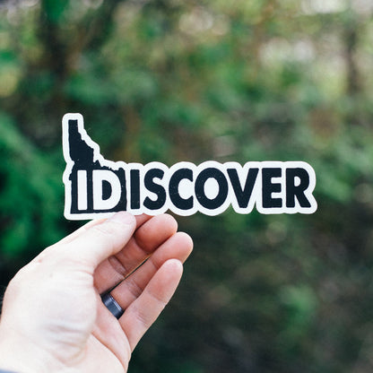 Idiscover Idaho Sticker - White Background