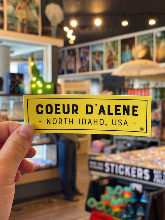 Coeur d'Alene North Idaho Sticker