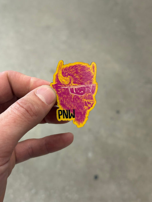 PNW Buffalo - Wooden Magnet (Printed)