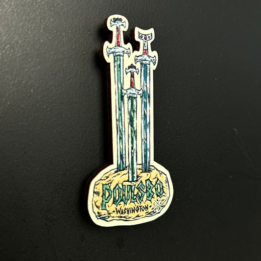 Poulsbo Guardian Stone Wooden Ornament