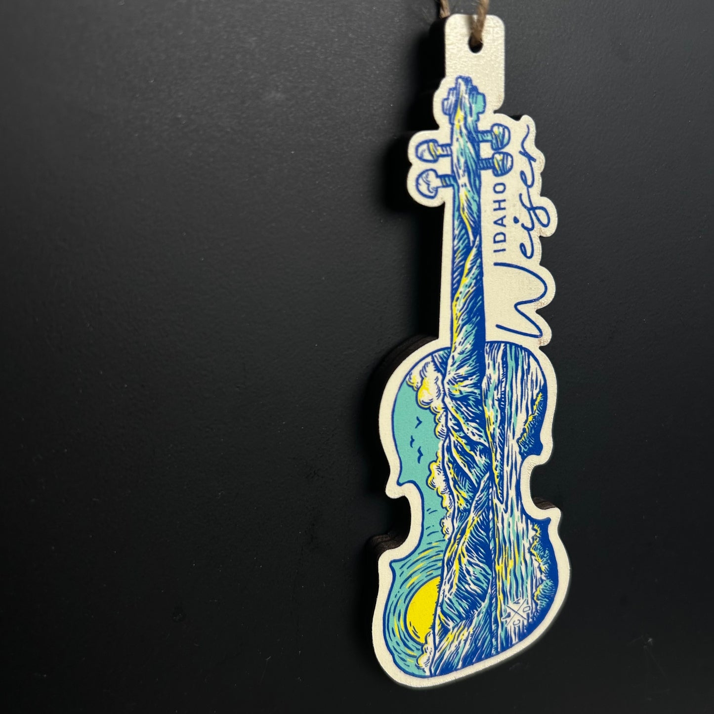 Weiser Idaho Guitar Wooden Ornament