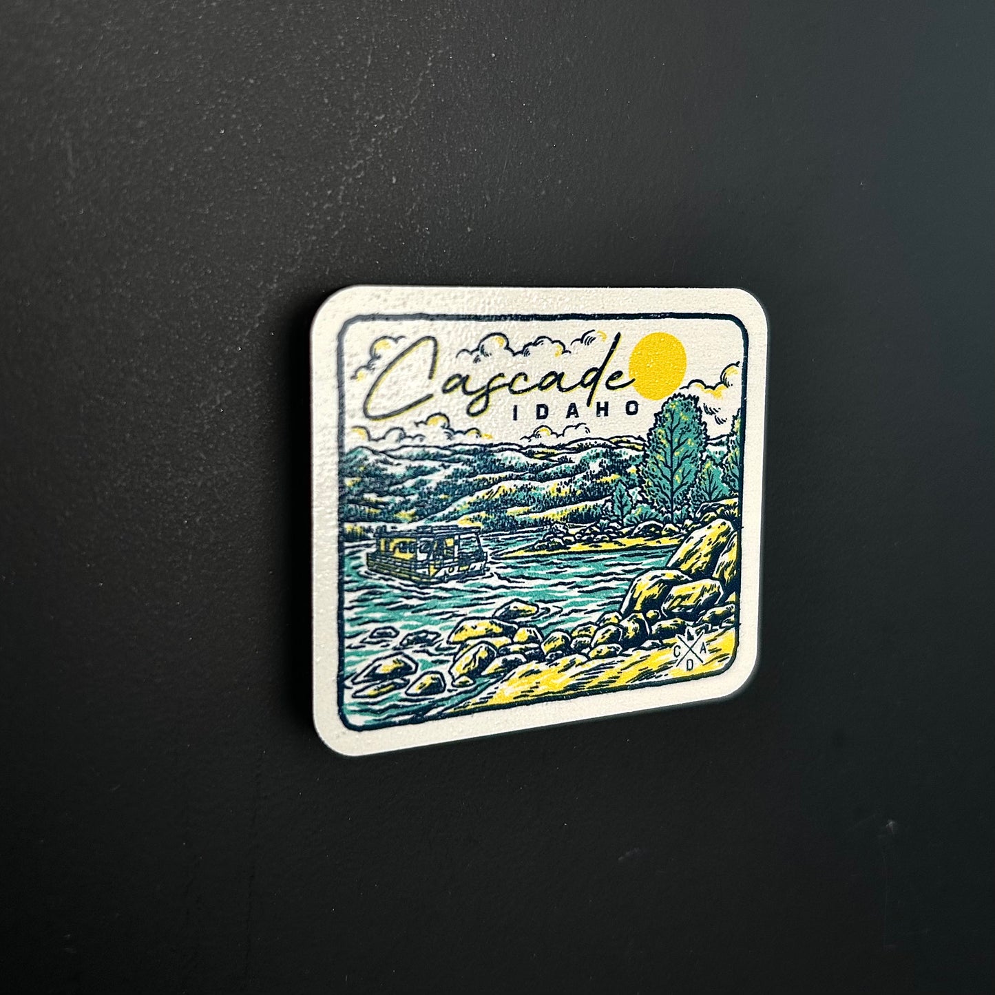 Lake Cascade Idaho Wooden Magnet