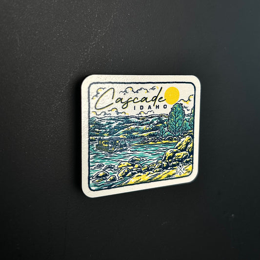 Lake Cascade Idaho Wooden Magnet