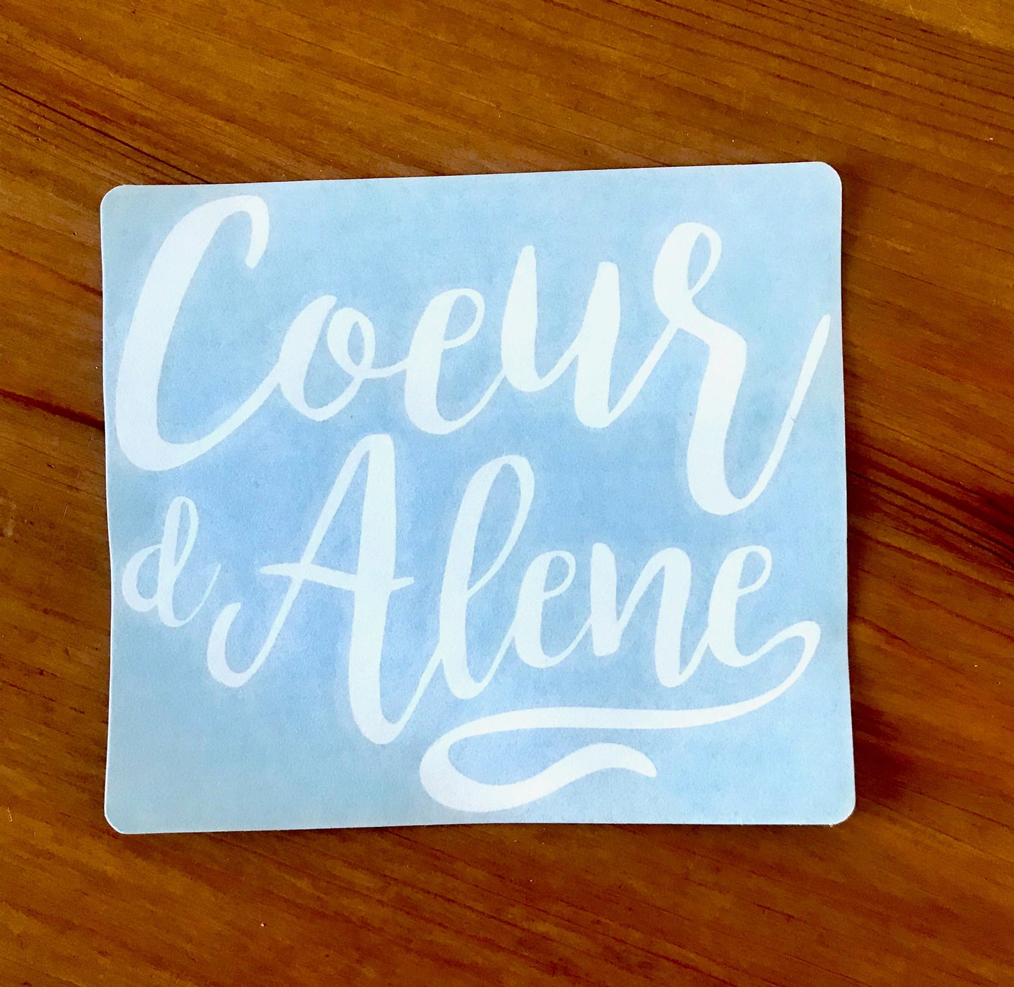 Elegant Coeur d'Alene Decal