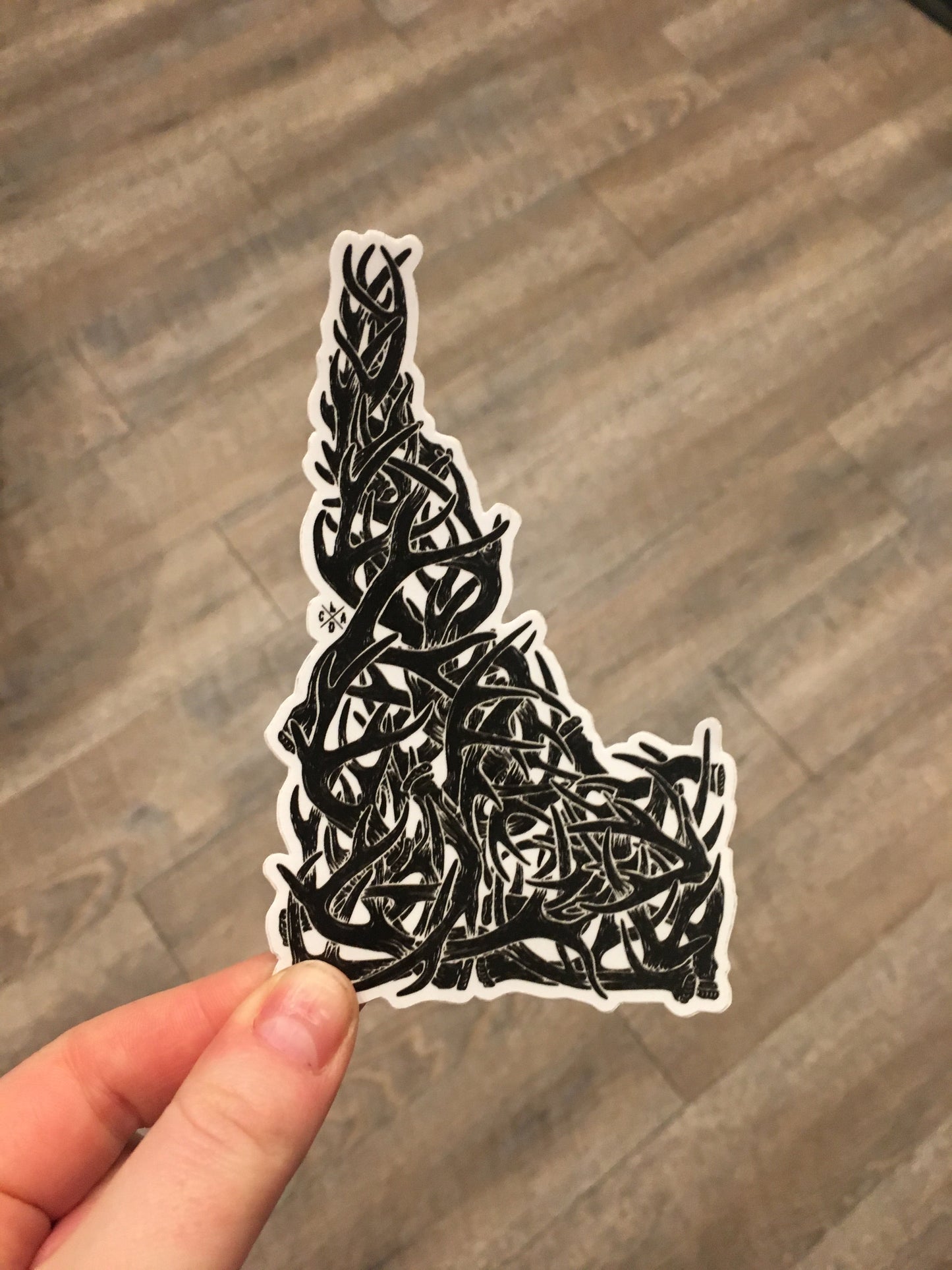 Idaho Antler Sticker